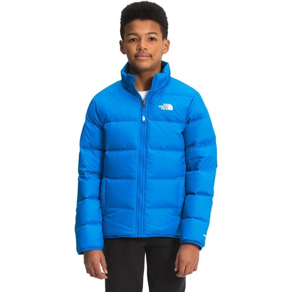 THE NORTH FACE REVERSIBLE ANDES DOWN JACKET KIDS' in Hero Blue - Picture 7 of 14